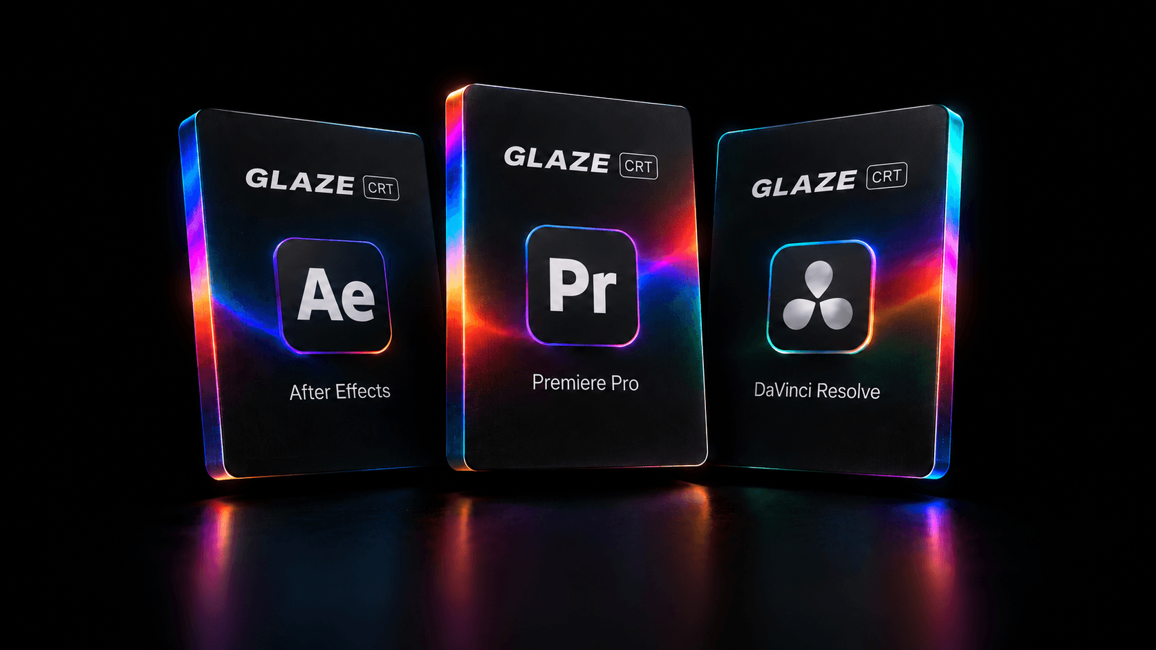 GLAZE CRT Adobe + DaVinci package artwork